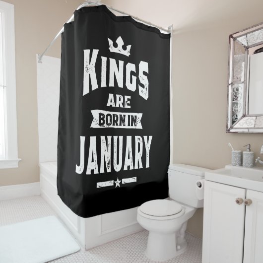 メンズ・キングは1月生まれの誕生日・ギフトに シャワーカーテン (インサイチュ)
