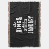 メンズ・キングは1月生まれの誕生日・ギフトに スローブランケット (正面縦)