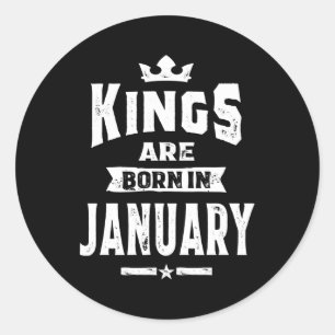 メンズ・キングは1月生まれの誕生日・ギフトに ラウンドシール
