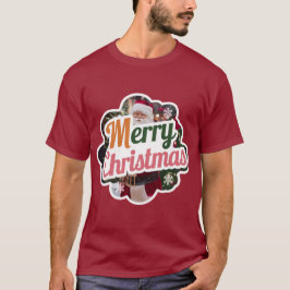 メンズ クリスマス ベーシック ダーク Tシャツ: 新モデル Tシャツ