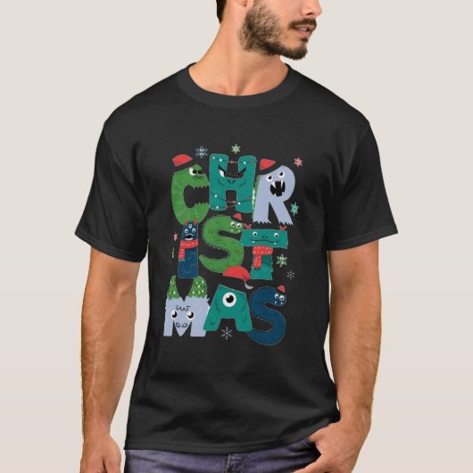 メンズ クリスマスTシャツ Tシャツ (正面)