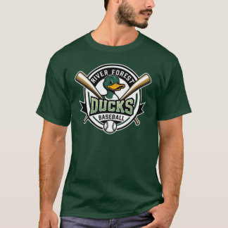 メンズ グリーン ダック Tシャツ