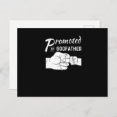 メンズ,ゴッドファーザーに昇進,父の父の日の贈り物 案内ポストカード (正面/裏面)