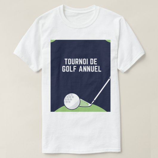 メンズ ゴルフ スポーツ Tシャツ (デザイン正面)