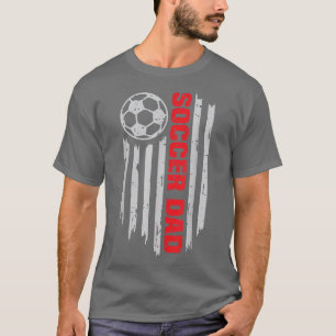 メンズ サッカー パパ アメリカ 父の日 お父さん アメリカ Tシャツ