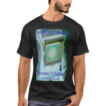 メンズ "サブスペースに接続" ブラックTシャツ