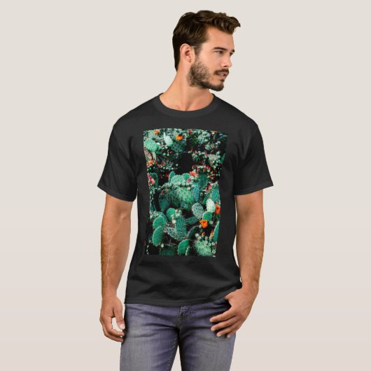 メンズ サボテン Tシャツ (正面フル)