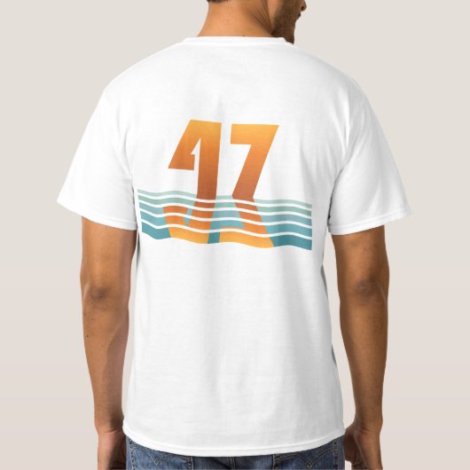 メンズ サンセット 47 ツーサイド バリュー T シャツ (裏面)