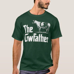 メンズ・ザ・コーファザー 面白い農場の牛の飼い主 農夫 Tシャツ