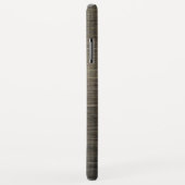 メンズ シルバー メタル モノグラム デザイン Case-Mate iPhoneケース (裏面/右)