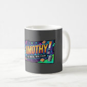 メンズ ジモシー・アライグマ Tシャツ コーヒーマグカップ (正面右)