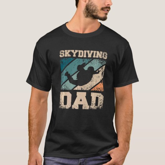 メンズ スカイダイビング 父親 お父さん Tシャツ (正面)