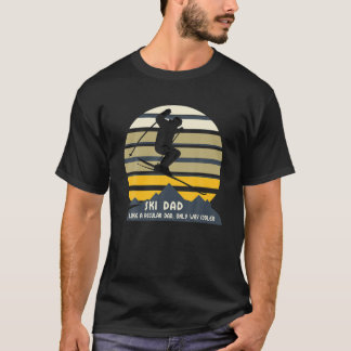メンズ スキー お父さん 滑ってる 冬 スポーツ スキーユーモア ギフト Tシャツ