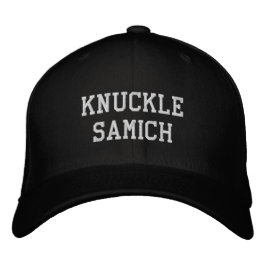 メンズ スポーツ用品 アクセサリー ナックル・サミッチ 刺繍入りキャップ