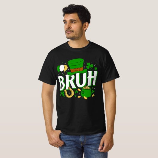 メンズ セントパトリックデー Tシャツ (正面フル)