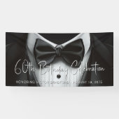 メンズ タキシード 誕生日パーティー バナー 横断幕 (横)