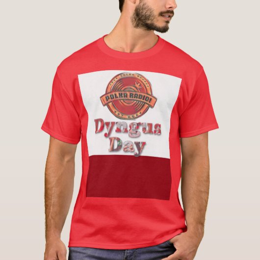 メンズ ダインガスデー ポルカ ラジオ Tシャツ (正面)