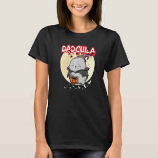 メンズ ダッドキュラ ドラキュラ ヴァンパイア お父さん ハロウィン パーティー F Tシャツ