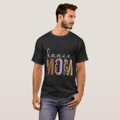 メンズ ダンス ママ Tシャツ ヒョウ柄 面白い ダンスママ (正面フル)