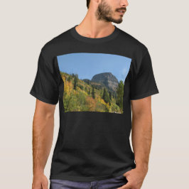 メンズ ダークTシャツ グレイシャー国立公園の秋 Tシャツ