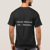 メンズ ダークTシャツ グレイシャー国立公園の秋 Tシャツ (裏面)
