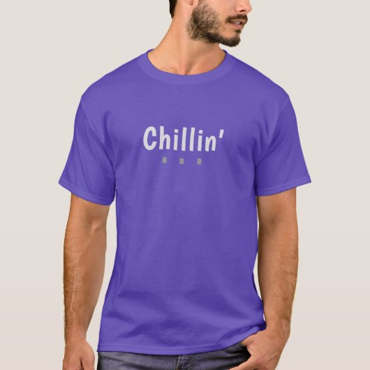 メンズ チル 紫 Tシャツ (正面)