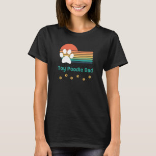 メンズ トイプードル 犬 お父さん メンズ ビンテージ レトロ スタイル Tシャツ