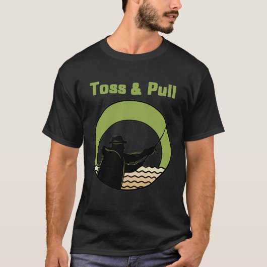 メンズ トス アンド プル フィッシング 2 Tシャツ (正面)
