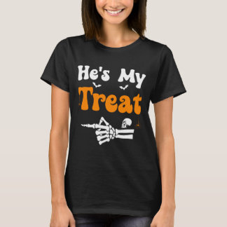メンズ トリート スケルトン カップル おそろい ハロウィン Tシャツ