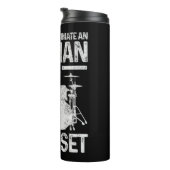 メンズ・ドラマー・ギフトがW老人を過小評価しない タンブラー (回転右)