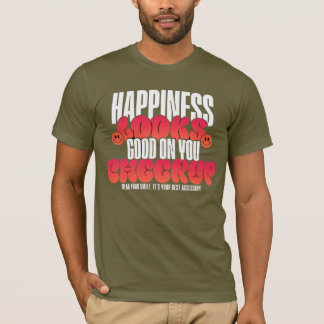 メンズ ハッピー ルック チアアップ ジェルシーTシャツ Tシャツ