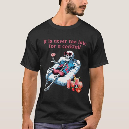 メンズ ハロウィンTシャツ - スケルトン Tシャツ (正面)