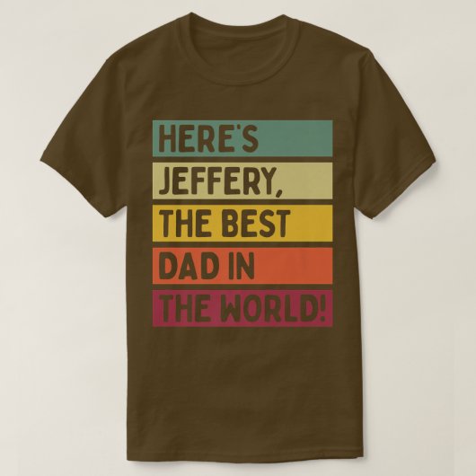 メンズ・ハース・ジ最高のェフリー・ザ・パパ Tシャツ (デザイン正面)