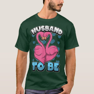 メンズ バチェラー ハズバンド トゥビー グルーム スタッグ パーティー フラミ Tシャツ