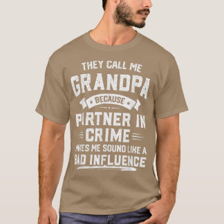 メンズ・パパの日パーからおじいちゃんと呼ばれる Tシャツ