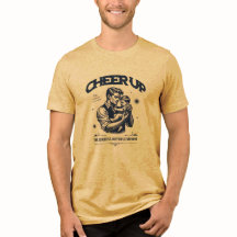 メンズ パパ元気出せトリブレンドTシャツ