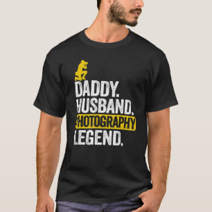 メンズ パパ ハズバンド フォトグラフィー レジェンド ダッド フォトグラ Tシャツ