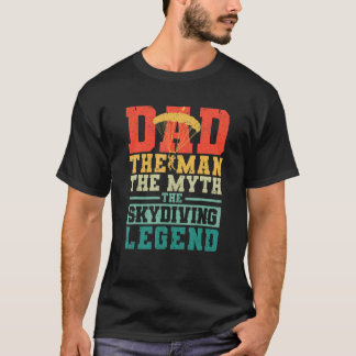 メンズ パパ 伝説のスカイダイバー 空 Tシャツ