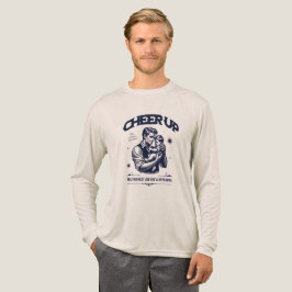 メンズ パパ 元気出せ ロングスリーブTシャツ トライブレンドＴシャツ