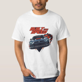 メンズ・ビルト・フォー・スピード・スポーツカー・レーシングTシャツ Tシャツ