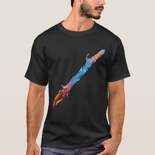 メンズ ファイア&アイス エレメンタルソード グラフィック Tシャツ (正面)