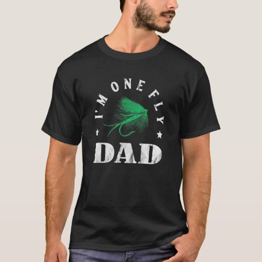 メンズ フライ フィッシング パパ Tシャツ (正面)