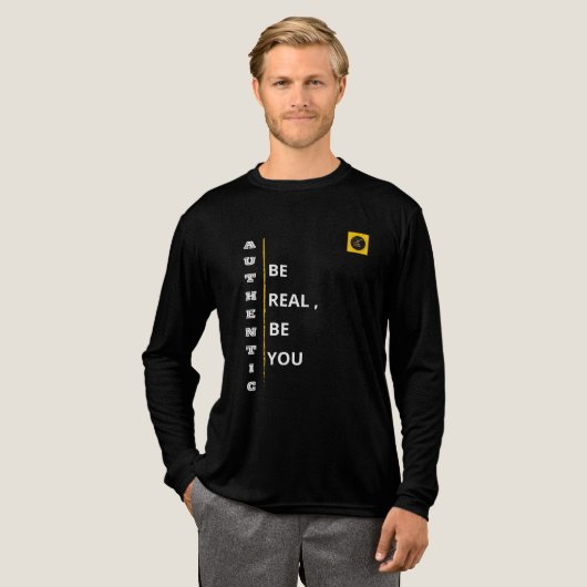 メンズ フル袖Tシャツ - 本格派 トライブレンドTシャツ (正面全体)