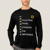 メンズ フル袖Tシャツ - Fearless Vibe トライブレンドTシャツ (正面)