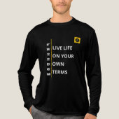 メンズ フル袖Tシャツ - Freedom Vibe トライブレンドTシャツ (正面)