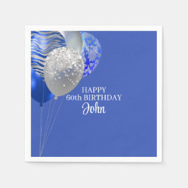 メンズ ブルー 誕生日 スタンダードカクテルナプキン