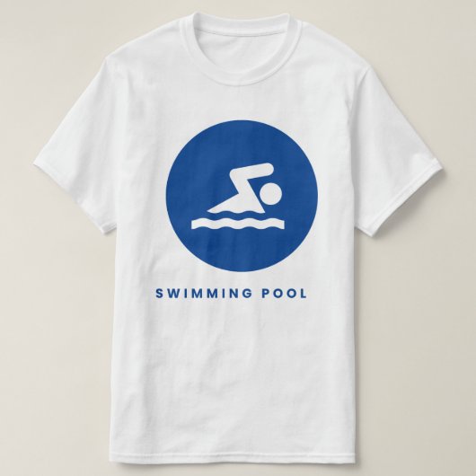 メンズ プール Tシャツ (デザイン正面)