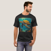 メンズ ベーシック ダークTシャツ Tシャツ (正面フル)