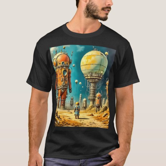 メンズ ベーシック ダークTシャツ Tシャツ (正面)