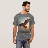 メンズ ベーシック ダークTシャツ Tシャツ (正面フル)